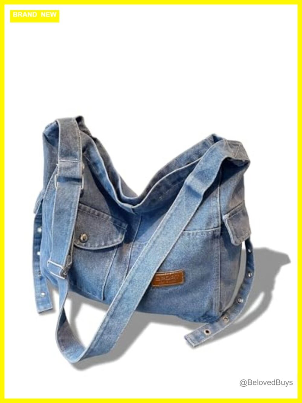 Denim Hobo Crossbody Bag for Women Casual Jean Purse